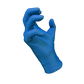 GROWL TECH 3.5 Blue Exam PF Nitrile Glove